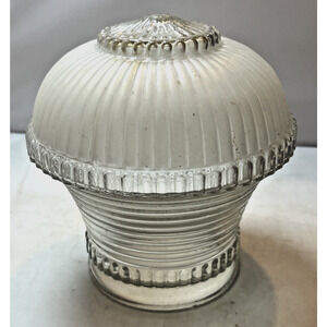 White Clear Vintage Glass Light Globe Cieling Pendant